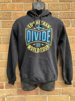 Buy Ed Sheeran Divide World Tour 2019 Unisex Hoodie Small M Black Approx 40” Chest • 16.95£