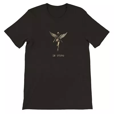 Buy In Utero Monochrome Premium Unisex Crewneck T-shirt - A Grunge Icon Reimagined • 48.35£