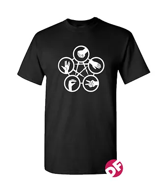 Buy Big Bang Theory - Rock Paper Scissors Lizard Spock T-Shirt NEW Adults And Childs • 9.99£