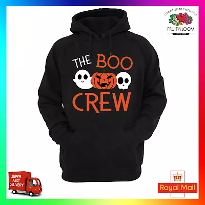 Buy The Boo Crew Hoodie Hoody Funny GF Funny Pun Halloween Scary Ghost Pumpkin • 24.99£