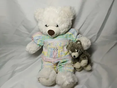 Buy Build A Bear Inc Clothes, Wolf Puppy, White Bear W/ Pyjamas • 7£