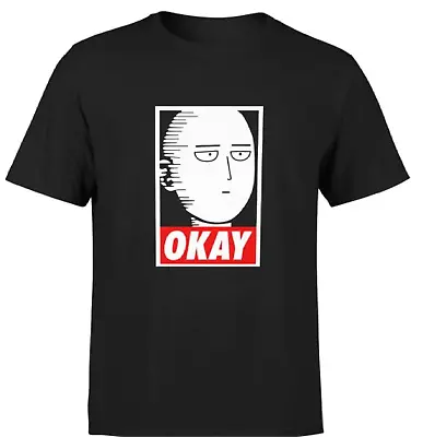 Buy Okay Saitama One Punch Man Ok Supreme Style T Shirt Top  Funny Mens Gift Meme • 15.79£