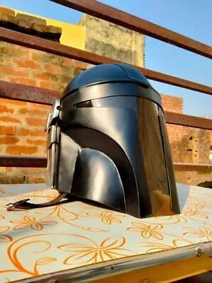 Buy Star Wars Mandalorian Black For Larp Cosplay Costume Helmet Armor Occasion Gift • 85.62£