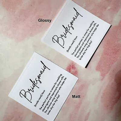 Buy Bridesmaid Definition Sticker Labels. Candles, Proposal Gift, Personalisation • 2.05£