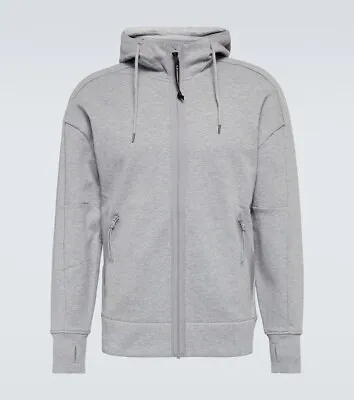 Buy CP Company Grey XXL Goggle Hoodie Open Diagonal Raised  Sweatshirt Fleece BNWT • 139.95£