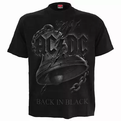 Buy AC/DC - BACK IN BLACK TORN - Front Print T-Shirt Black • 19.99£