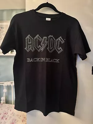 Buy AC/DC Back In Black T Shirt, Size Medium • 18£