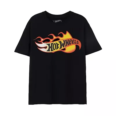 Buy Hot Wheels Mens Flames Logo T-Shirt NS7926 • 16.59£