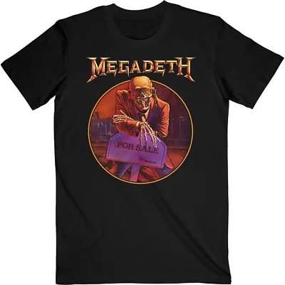 Buy Megadeth Peace Sells...Tracklist Black T-Shirt - OFFICIAL • 16.29£