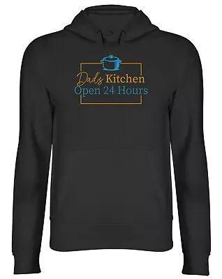 Buy Dad's Kitchen Hoodie Mens Womens Open 24 Hours Cooking Baking Top Gift • 17.99£