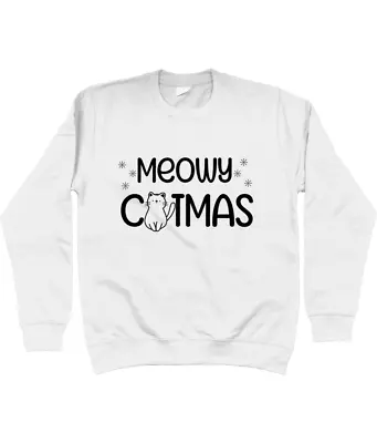 Buy Unisex Meowy Catmas Christmas Jumper, Cat Lover Christmas Jumper • 30£