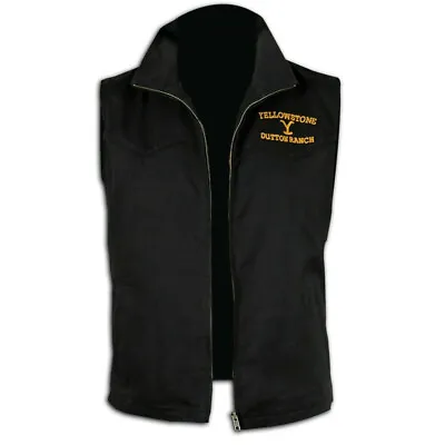 Buy Men's YT Vest Western Style Cotton Vest Black Jacket • 37.34£