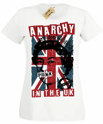 Buy Women's Anarchy In The UK T-Shirt | S To Plus Size | Punk Retro 80's • 10.95£