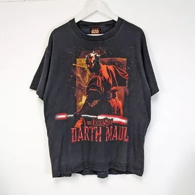 Buy Vintage 90s Star Wars Episode 1 A Phantom Menace Darth Maul T Shirt Single - L • 112.49£
