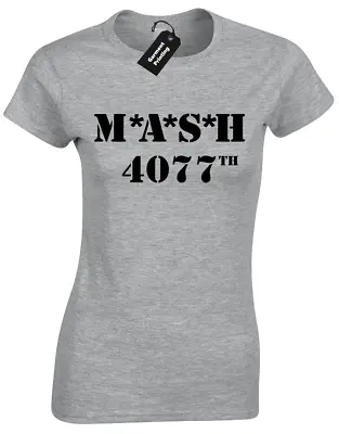 Buy Mash Ladies T-shirt 4077th Marines Retro Tv Programme Army Fancy Dress Mens Top • 7.99£