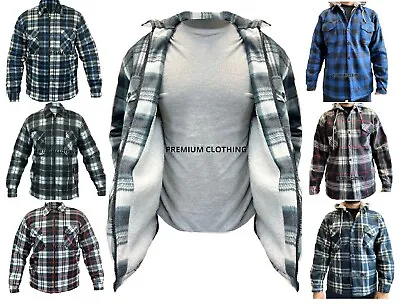 Buy EX STORE Lumber Jackets 8808 Mens LINED Quilted Fleece Shirt Sherpa Flannel Warm • 14.99£