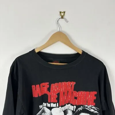 Buy Men’s VTG Metal Hvn Rage Against The Machine XL 1996 Single Stitch Black T-Shirt • 100£