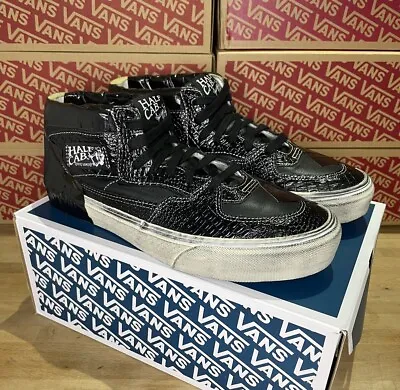 Buy Vans Half Cab Distressed/Duct Tape - Black/White - UK Size 8 - Brand New In Box • 79.99£