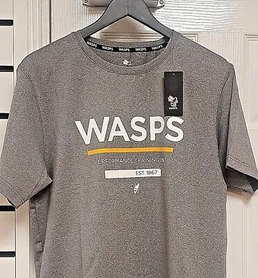 Buy Wasps Active Gel Print T-Shirt Grey • 10£