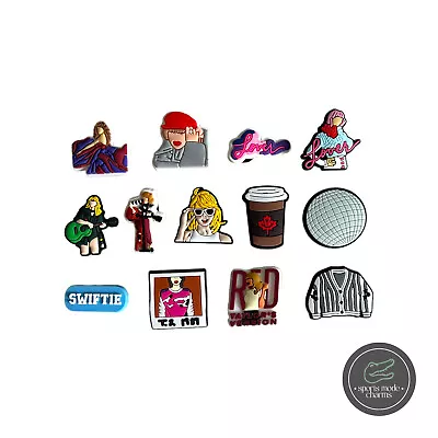 Buy Taylor Swift - Jibbitz Charms For Crocs Shoes - Music Swiftie RED Tay Nation • 1.99£