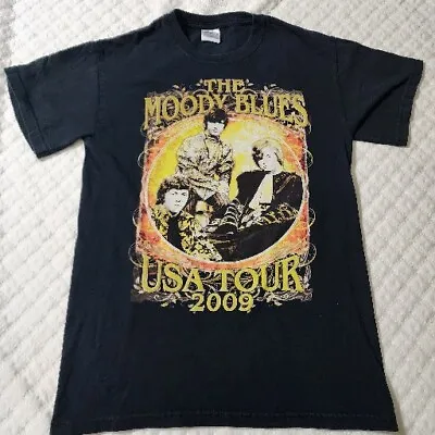 Buy The Moody Blues T-Shirt USA Tour 2009 Double-Sided Small Black Gildan Ultra... • 14.18£