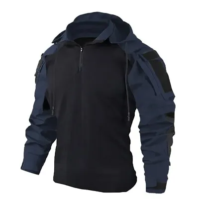 Buy Mens Combat Camouflage Jacket Outdoor Tactical Survival Coat Army Shirt Top UK • 29.95£