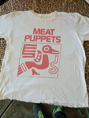 Buy Meat Puppets Super Cool Old Soft Punk Rock Tee Shirt Xl • 259.87£