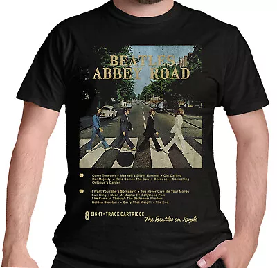 Buy The Beatles Abbey Road  T Shirt OFFICIAL 8 Track Black New S-2XL 279MB • 13.95£