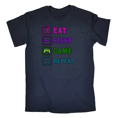 Buy Eat Sleep Game Repeat - Mens Funny T-Shirt Tshirts Tees Tee T Shirt Shirts • 12.95£