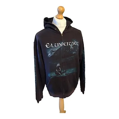 Buy Eluveitie Metal Folk Band Black Front & Back Graphic Print Hoodie Size Large • 29.99£