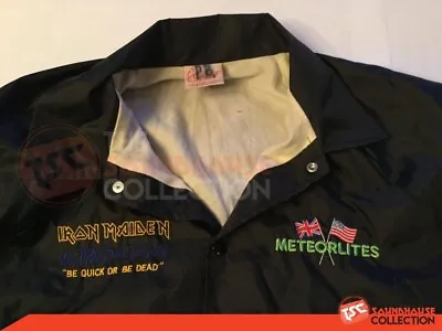 Buy Iron Maiden Rare 1992 Fear Of The Dark Tour Embroidered Krew Dick Bell Jacket • 394.68£