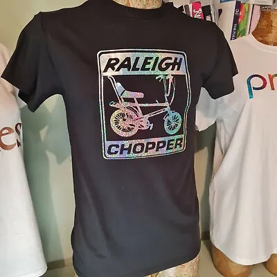 Buy Raleigh Chopper 70s 80s Shiny Dazzling Graphic Tee T Shirt Iridescent Retro  • 13.99£