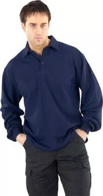 Buy Dickies Navy Blue Protex Inherently Flame Fire Retardant Polo Shirt Anti Static • 9.99£