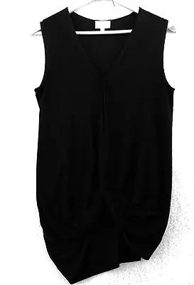 Buy Witchery Ladies Black  Sleeveless V Neck  Front With Tie Size XS • 10.11£