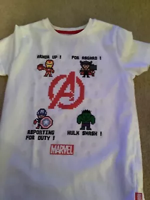 Buy Children's Marvel T-shirts, Age 6-7 Years, Pack Of 2 • 5£
