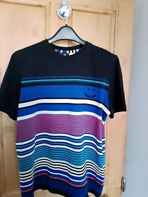 Buy Paul Smith Striped T Shirt Smiley Face Motif Pit To Pit 22 Inches  • 18.99£