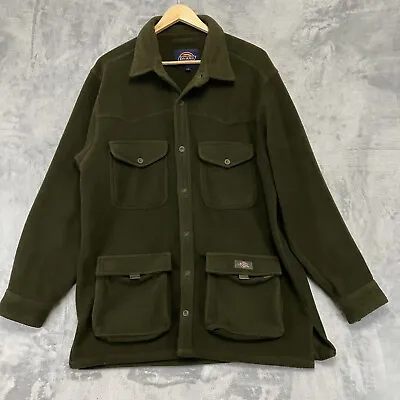 Buy DICKIES Mens Fleece Jacket Coat Green Size Medium • 24.99£