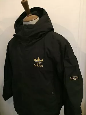 Buy Adidas Chile 20 Padded Jacket Size Medium Black • 25£