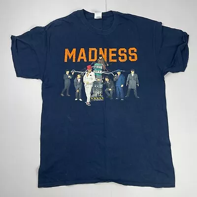 Buy Madness T-Shirt Large Blue Cotton Band Music MADHEAD Tour 2014 • 24.19£