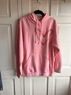 Buy Pink Spray Graffiti Tunic Hoodie No Size Will Fit Upto Size 14 • 3£