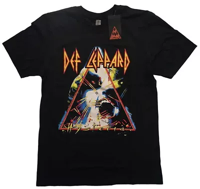 Buy Def Leppard Hysteria Album Black T-Shirt NEW OFFICIAL • 14.99£