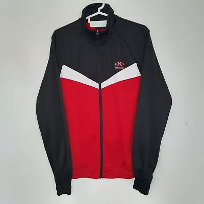 Buy Umbro Mens Track Top Jacket Red Size Medium • 11.50£