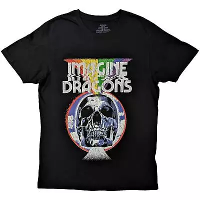 Buy Imagine Dragons T-Shirt Rainbow Skull Band Official Black New • 15.95£