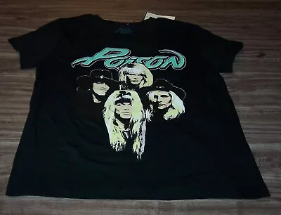 Buy WOMEN'S TEEN JUNIORS POISON T-shirt  Band SMALL NEW W/ TAG Heavy Metal 1980's • 19.28£