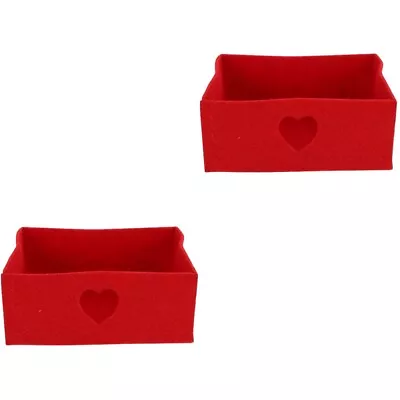 Buy  4 Pcs Party Supplies Heart Trinket Case Cube Storage Bins Wedding Desktop • 12.99£