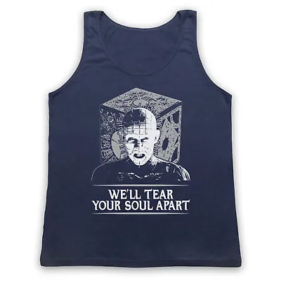 Buy Hellraiser Pinhead We'll Tear Your Soul Apart Horror Adults Vest Tank Top • 18.99£