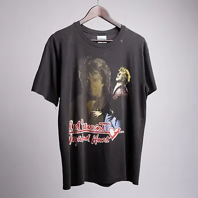 Buy Vintage 90s Made In USA Single Stitched Rod Stuart Tour T-Shirt - Size Large • 85£