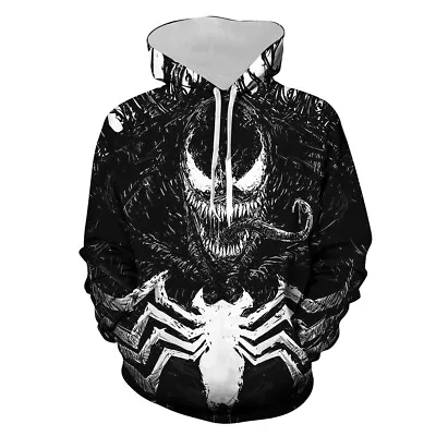 Buy Venom Hooded Sweatshirt Halloween Pullover Jumper Coat 8SIZE • 30.35£