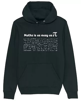 Buy Maths Is As Easy As Pi Hoodie Funny Mathematics Gift Teacher Geek • 17.95£
