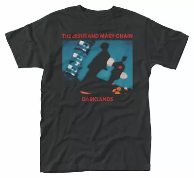 Buy Official The Jesus & Mary Chain T Shirt Darklands Black Mens Classic Rock New • 16.28£